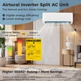 thumbnail image 3 of Harigal 18000 BTU Ductless Mini Split Air Conditioner & Heater, Inverter Heat Pump AC Unit with Remote Control, 3 of 10
