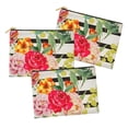 thumbnail image 2 of Soimoi Blanc Rayon Tissu Rayé & Grandiflora Roses Imprimé Floral Tissu par Yard 42 Pouces de Large, 2 of 3