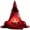 Red, variant on hejhncii Mystical Wizard Sculpture Tealight Candleholder Resins Hooded Cloak Statue Ornament For Outdoor Indoor Use