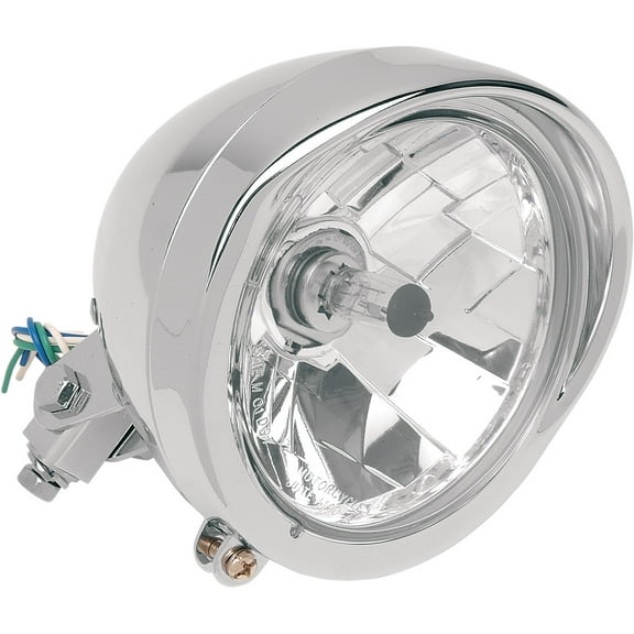 Drag Specialties Diamond Style 5 3/4" Headlight Assembly Chrome (2001-0097)