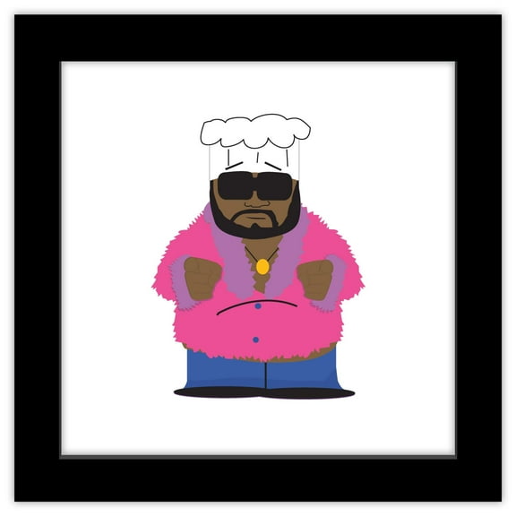 Gallery Pops South Park - Chef Lover Wall Art, Black Framed Version, 12" x 12"