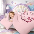 thumbnail image 3 of Manfei Cute Axolotl Full Size Comforter Sets,Kawaii Animals Pattern Bedding Comforter Set,Pink Reversible,3-Piece,1 Comforter and 2 Pillowcases, 3 of 7