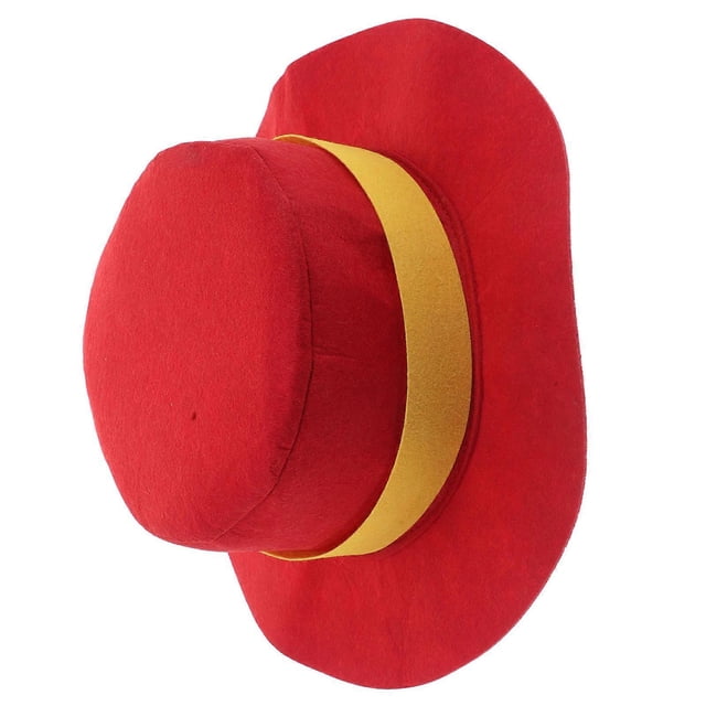 Stage Performance Hat Prop for Conjuring Performances Birthday Parties and Wedding Parties in Red Felt Material 1Set