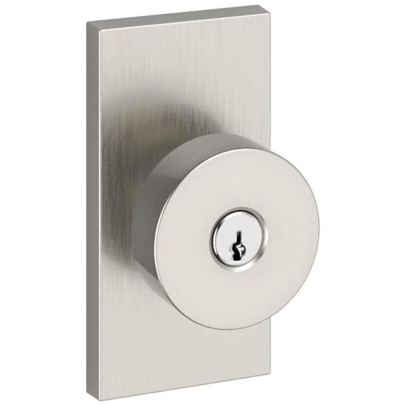 Baldwin ENCONCFR150 Contemporary Single Cylinder Keyed Entry Door Knob Set - Nickel