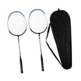 thumbnail image 2 of S SERENABLE 2Pcs Badminton Racquets Accessory with Storage Bag Professional Equipment for Blue, 2 of 9