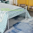 thumbnail image 6 of Geniqua Twin Size Bed Frame Steel White Foundation Modern Headboard Footboard Foundation Tool Free No Box Spring Needed, 6 of 8