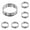 5PC, variant on Stainless Steel Tart Rings for Baking - 4 Inch English Muffin & Crumpet Rings, Double Rolled Nonstick Round Pastry Mold, Dessert Baking Tools (5-10-15-20PC)