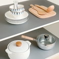 thumbnail image 4 of Threns Drawer Liners EVA Anti-slip Kitchen Shelf Liner Drawer Mat for Kitchen Shelves Drawers Table Tops Gray (45cmx150cm/450cm), 4 of 8