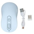 thumbnail image 2 of Mouse,  Mouse with USB Mini Receiver, 2.4G Ergonomic Optical Mouse for Laptop, PC, Computer, Portable Mouse with Scrolling and Tracking, 2400 DPI, 3 Adjustment Levels, 2 of 7