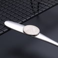thumbnail image 4 of Square Head Spoons, Korean Style Square Sugar Spoon, Durable Thick Heavy Stainless Steel Soup Spoon Table Spoons Flat Square Spoon, Dessert Coffee Spoons, Small Spoons for Home, 1Pc(Silver,6.1x1.5"), 4 of 9
