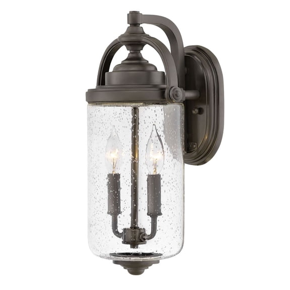 Hinkley Lighting 2754 Willoughby 2 Light 17" Tall Outdoor Coastal Elements Wall - Bronze