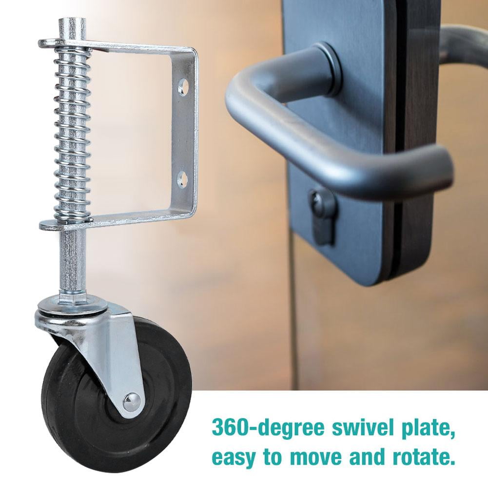 YLSHRF Spring Loaded Gate Wheel, Spring Loaded Caster,4 Rubber Gate