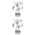 thumbnail image 4 of AMERTEER 2pcs Delicate Chic Rotating Candlestick Valentine‘s Day Restaurant Table Decor, 4 of 6