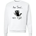 thumbnail image 2 of Inktastic Am Smol Will Fight Adult Sweatshirt, 2 of 4