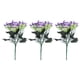 thumbnail image 1 of Eatbuy Flor Artificial - Ramo de Flores Artificiales Arreglo Floral Falso Hogar Jardín al Aire Libre Decoración de Valla(Púrpura), 1 of 10