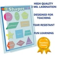thumbnail image 2 of Shapes Poster LAMINATED Chart finish for teachers and educators classroom décor PORTRAIT presentation poster clear read from distance, 2 of 4