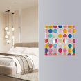 thumbnail image 4 of Yayeee Toggle Light Switch Wall Plate 2-Gang 4.56"x4.48" Decorative Outlet Cover, Colorful Circles, 4 of 7