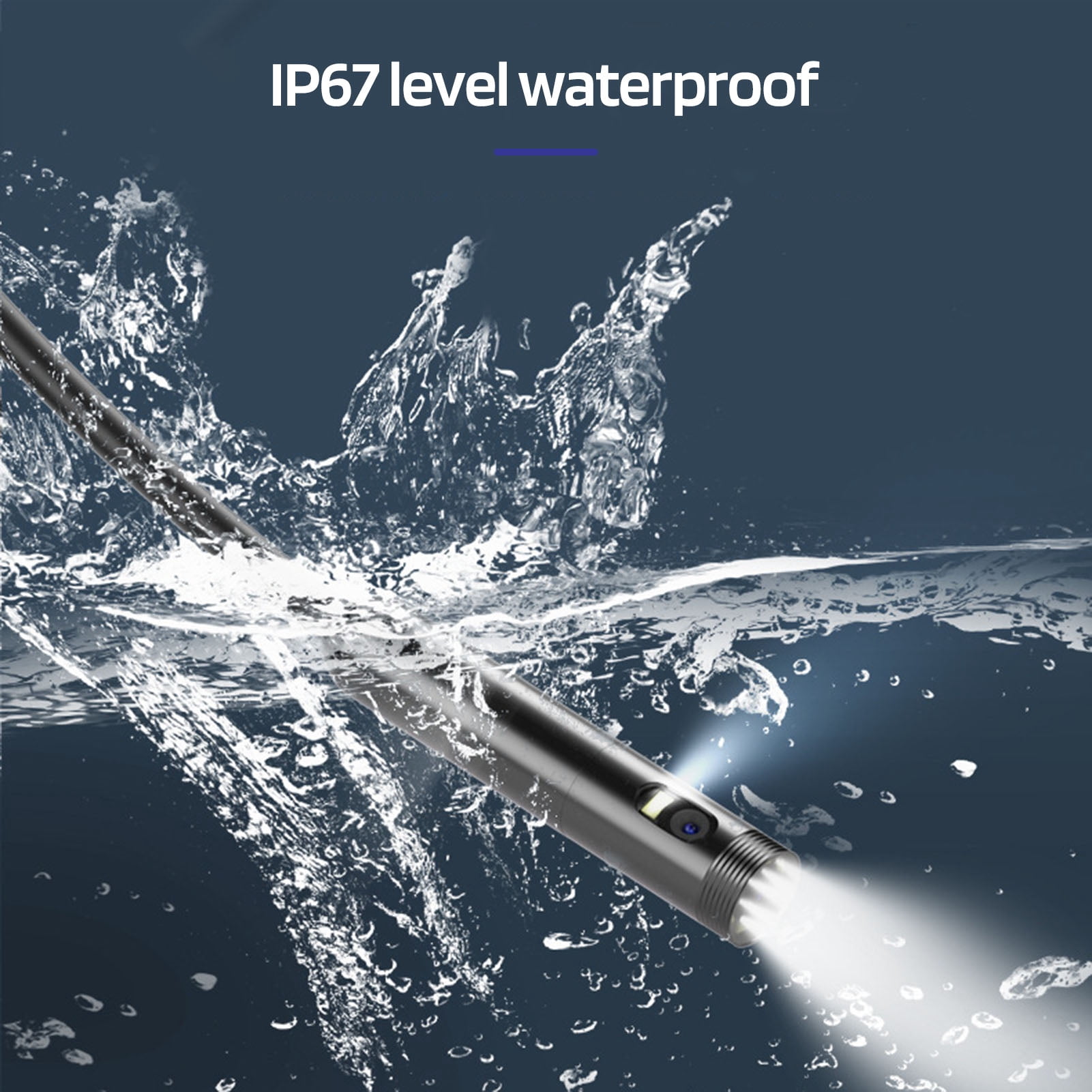 Pebbuoy Inspection Endoscope Phone Scope Camera with Light IP67 Waterproof Easy Connection 1080P Borescope Inspection Camera