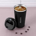 thumbnail image 1 of Botella Termo Inteligente de 510 Ml para Café Pantalla de Temperatura LED TéRmica Vaso Aislado de Café Negro, 1 of 5