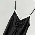 thumbnail image 5 of Zivyakyron Babydoll Plus Size Nightgowns for Women Sleeveless Lace Cotton Summer Womens Chemise Solid Short Sleepwear, 5 of 9