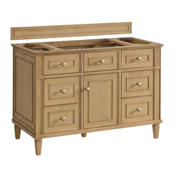 James Martin Vanities 424-V48 Lorelai 48" Single Basin Wood Vanity Cabinet Only - Light