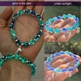 thumbnail image 5 of ARTSY Crafts Pack of 2 Glow in the Dark Firefly Bracelets, Handmade in USA Friendship Bracelets Murano Glass Mermaid Stretch Bracelet Bangle 7-inch, 5 of 6