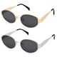 thumbnail image 1 of Gafas de Sol Retro Ovaladas DIMENSIP Doradas de Metal para Hombre y Mujer, 1 of 5