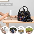 thumbnail image 6 of Yuyamidu Colorful Dog Lunch Box for School Student Insulated Lunch Bag for Kids Girls 6-8/8-10 Reusable Food Handbags Case 3rd Grade Cute Cooler Bags with Detachable Strap, 6 of 7