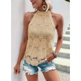 thumbnail image 3 of Women'S Tank Tops Hollow Out Lace Boho Blouse Eyelet Embroidery Sleeveless Tops Shirts  S, 3 of 8