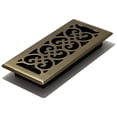 thumbnail image 1 of Decor Grates SPH410-A Scroll Design Floor Register, 4x10 Inches, Antique Brass Finish, 1 of 5