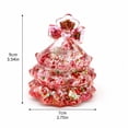 Blue Christmas Tree Squishy Toy with Glitter Star and Bow Design ...