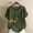Army Green, variant on Womens Tops Plus Size Tops S-5XL Casual Oversized Short Sleeve Spring Summer Tops Trendy Print Cotton Linen Shirts Round Neck Button Blouses for Women