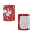 thumbnail image 3 of FOR U DESIGNS Snowman Santa Claus Print Stool Covers Rectangle 2 Pcs Comfortable Counter Bar Stools Cover Washable Stool Upholstered Protector Slipcover Bench Seat Protector Christmas Decor, 3 of 9