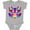 AC-Heather Grey, variant on Pop Art Cat Boys or Girls Baby Bodysuit