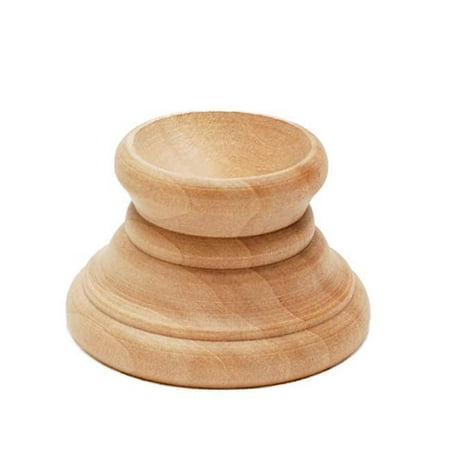 Wooden Keepsake Display Stand - Blank Unfinished Wooden Egg Stand Holder Display