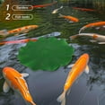 thumbnail image 2 of OULII 5Pcs Pool Floating Leaves Green PU Foam Aquarium Decor Sunlight Blocking, 2 of 7