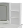 thumbnail image 2 of KULAGAGA Makeup Vanity Table with Lighted Mirror, Vanity Desk Makeup Dressing Table with 5 Drawers and Cushioned Stool for Women and Girls,White, 2 of 8