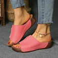 thumbnail image 3 of Mepaouo Summer Sandals for Women 2025 Platform Wedge Slides Arch Support Orthotic Casual Walking Shoes, 3 of 8