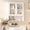White-Acrylic-Insert Panel, variant on Hironpal Wall Mounted Bathroom Cabinet Storage with Open Shelf,Over the Toilet Cabinet for Bathroom,Chevron Pattern,Black