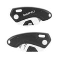 thumbnail image 4 of Sheffield Folding Lock Back Utility Knife, 5.25 inch, Black, 4 of 7