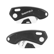 Sheffield Folding Lock Back Utility Knife, 5.25 inch, Black