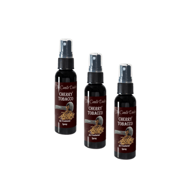 3 Pack - Cherry Tobacco Spray - Cherry Tobacco Scented - Room/Car Air Freshener Spray – (3) 2 Ounce Spray Bottles