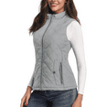 thumbnail image 4 of Vest for Women-Stand Collar Lightweight Zip Quilted,Gray Women's Vest, 4 of 7
