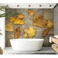 thumbnail image 6 of Tiptophomedecor Background & Patterns Wallpaper Wall Mural - Autumn Leaves on Stones, 6 of 8