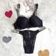thumbnail image 1 of victoria secret lenceria Letters Rhinestone Lencería Set Lace Push Up Bragas 2 Piezaspangjing, 1 of 3