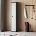 thumbnail image 3 of Garvee Single-Door Metal Storage Locker with Shelves for Schools, Offices,Gyms,Homes,Grey, 3 of 8