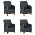 thumbnail image 2 of vidaXL 5 Piece Garden Dining Set Dark Grey, 2 of 12