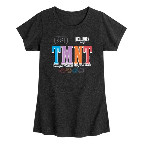 Teenage Mutant Ninja Turtles - Colorful Jersey - Toddler Girls Fitted Short Sleeve T-Shirt