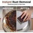 thumbnail image 4 of Magic Emery Cleaning Sponge with Detachable Handle, Heavy-Duty Abrasive Scrubber for Pots, Pans, Stovetops and Rust, Kitchen Scouring Pad for Cookware Cleaning, 4 of 6