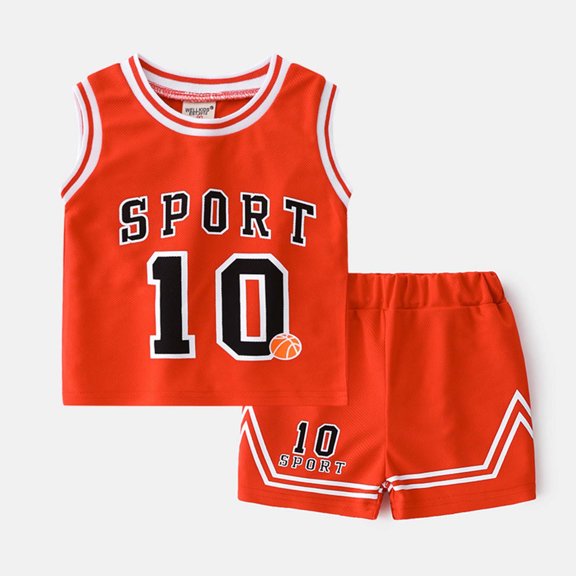 JCCXIN Boys Summer Outfit Sets For Active Play Comfortable Loose Fit T Shirt And Shorts O-Neck Sports And Casual Wear Stylish Clothes Sets